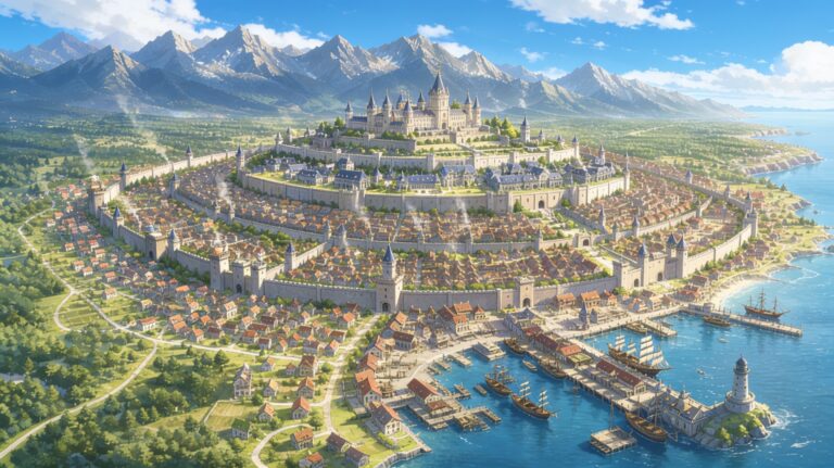 Elysia in daylight, Tales of Encenia key art