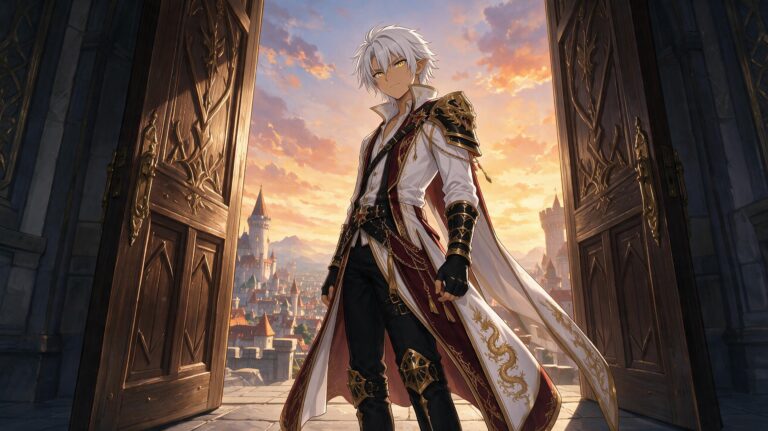 The prince at the doors, Tales of Encenia key art