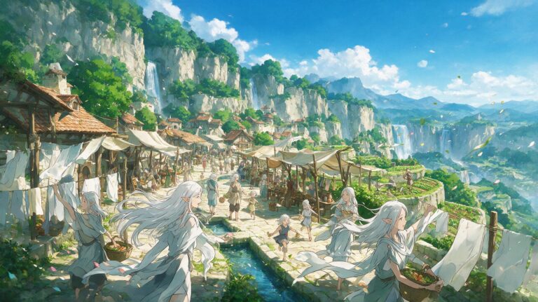 Wind elves of Aeralith, Tales of Encenia key art