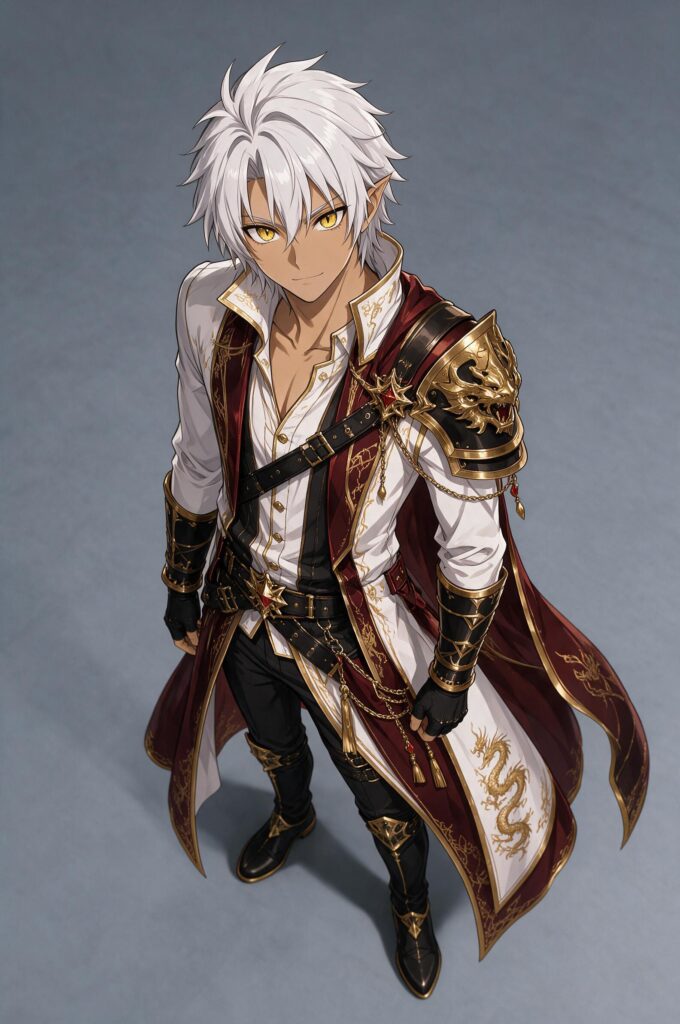 Yanshamaru Sanuta character sheet, Tales of Encenia key art
