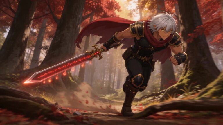 Yanshamaru charges, Tales of Encenia key art
